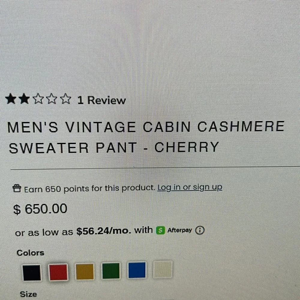 Cashmere!AviatorNation🌈CabinCashmereSweater Pant ZipPockets Made in USA